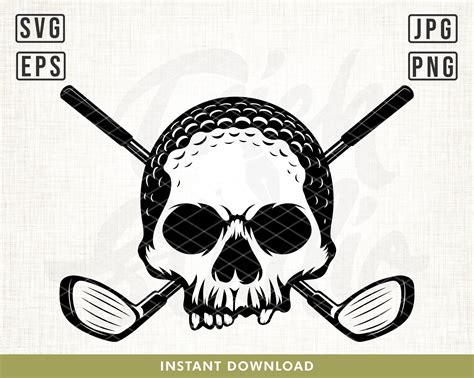 Golf Svg Golf Skull Svg Golf Logo Svg Skull Svg Golf Etsy Finland