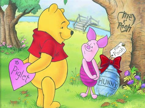 Valentines Wallpapers: Winnie Pooh Valentine Wallpapers
