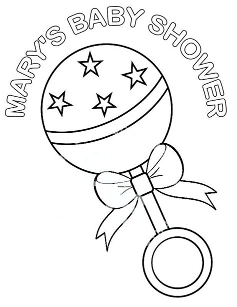 Baby Shower Coloring Pages At Free Printable