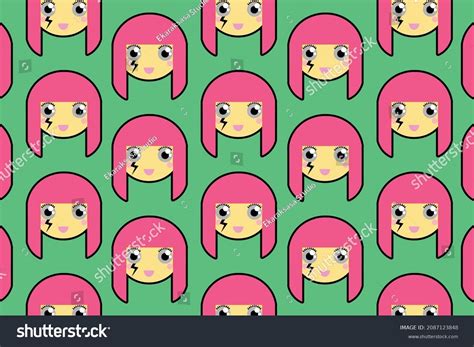 Cute Chibi Girl Character Design Stock Vector Royalty Free 2087123848