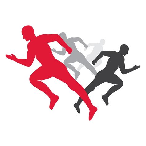 random runner and marathon logo vector design running men vector symbol 11402926 vector art at