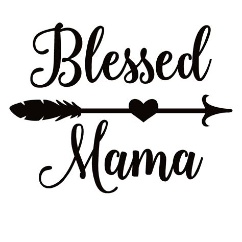 Blessed Mama Warrow Window Decal Blessed Mama Warrow Window