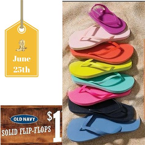 Old Navy 1 Flip Flop Sale In Stores June 25th