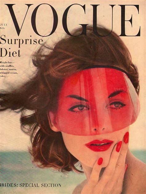 Classic Vogue Magazine Cover From July 1958