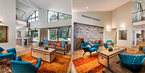 Blue And Orange Living Room Decorating Ideas Modern Architecture