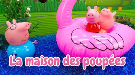Piscine De Peppa Pig Vidéo En Français Pour Enfants Un Toboggan