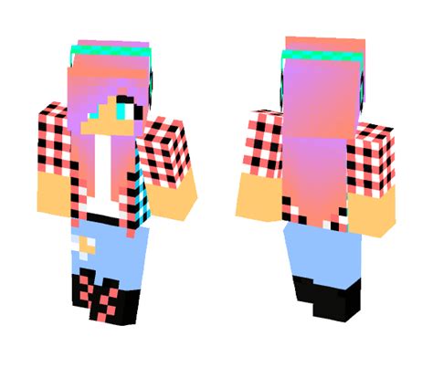 Download Ombre Flannel Girl Minecraft Skin For Free Superminecraftskins