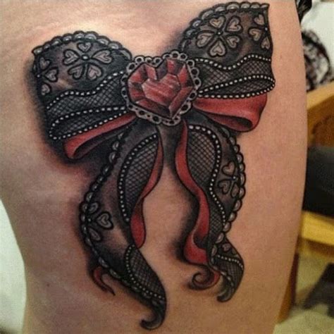 30 Best Bow Tattoos Designs And Ideas Bow Tattoo Designs Lace Bow