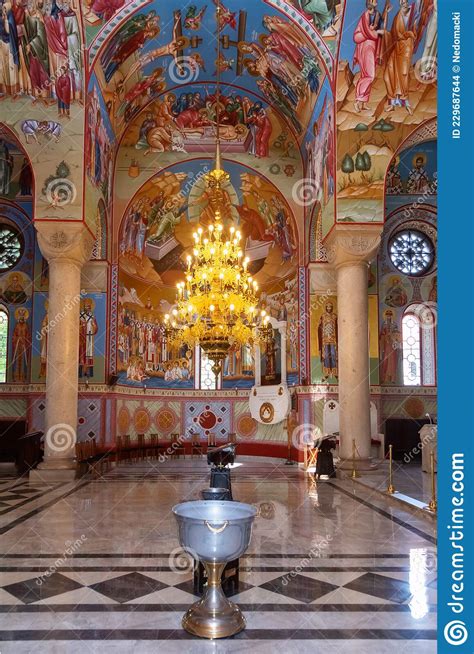 The Interior Of Church Of St Alexander Nevsky This Is A Serbian