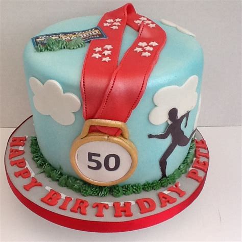 18th birthday cake ideas for guys | 18th birthday two tier cake. Birthday cake for a marathon runner. | Birthday cake, Cake, Dad birthday cakes