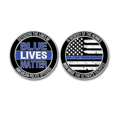 Official Blue Lives Matter Challenge Coin Etsy