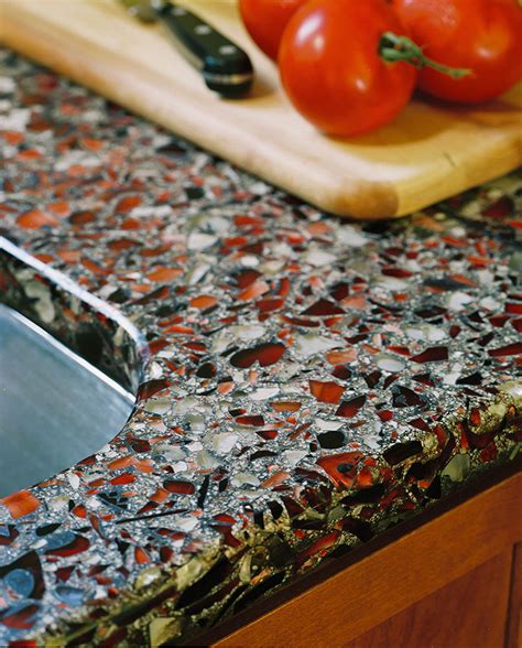 Diy Glass Countertop How To Concrete Countertops Using Recycled Glass Aggregates This Bright
