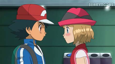 Pokemon Serena Kisses Ash