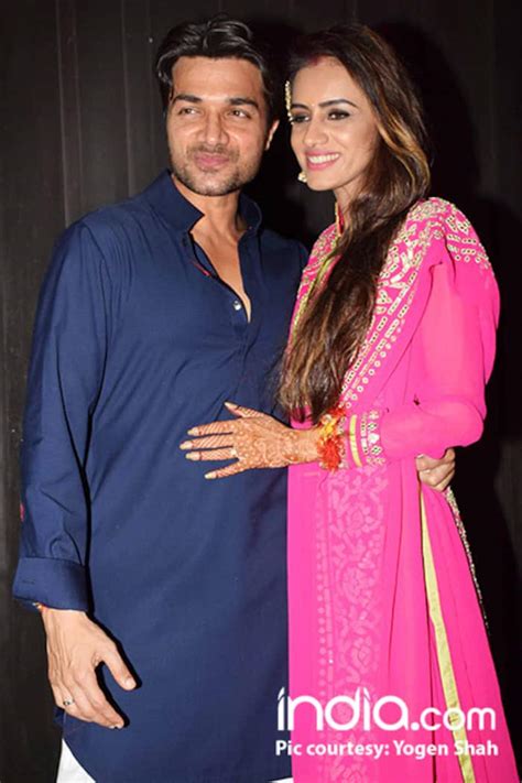Actress Smriti Khanna With Husband Gautam Gupta At Wedding Reception