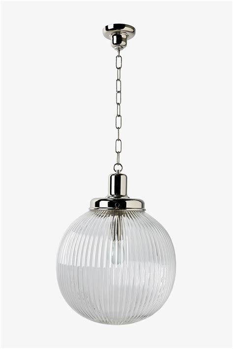 Discover Watt Ceiling Mounted Pendant With Ribbed Glass Shade Online