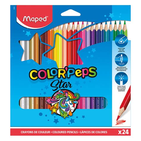 Lápices De Colores Maped Colorpeps Star 24 Piezas Delsol