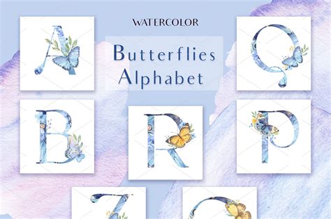 Butterflies Alphabet By Irina Diasli