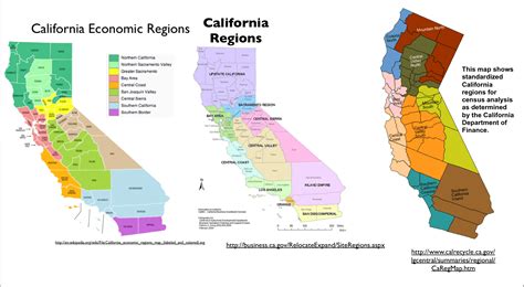 Regions Of California Map