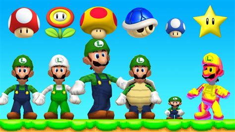 New Super Mario Bros Ds All Luigi Power Ups Youtube