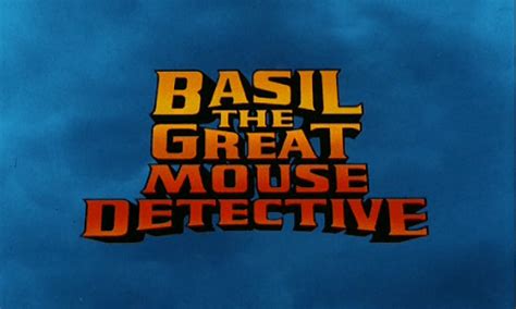 The Great Mouse Detective Logo Logodix
