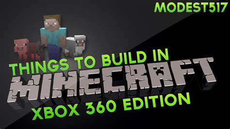 Things To Build In Minecraft Xbox 360 Edition Episode 1 Simple Bench