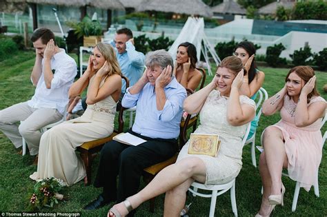 Australian Wedding Guests Cover Ears In Protest Against Same Sex