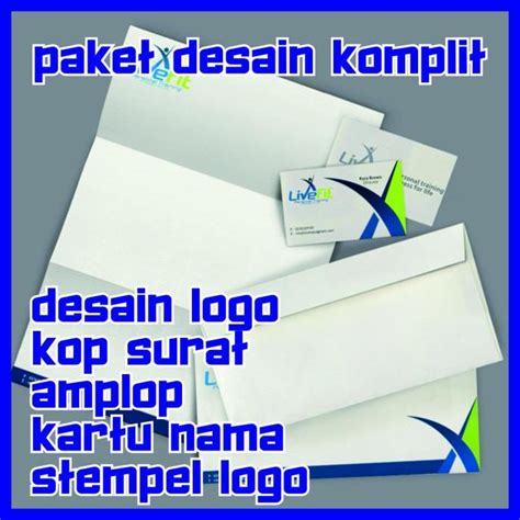 Jual Paket Desain Komplit Desain Logo Kop Surat Amplop Kartu Nama