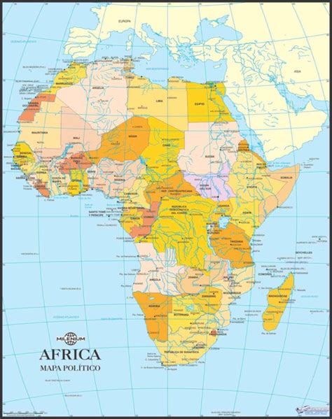 Mapa De África Político Afr01 Tec Asociados