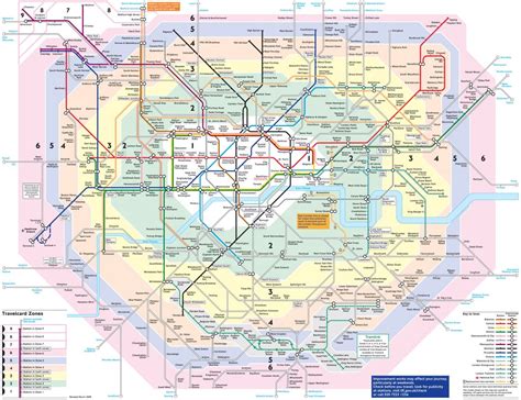 Large Detailed Public Transport Map Of London City London United