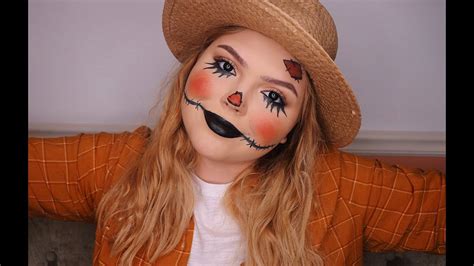 scarecrow makeup tutorial 31 days of halloween youtube