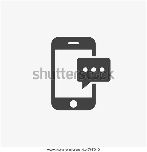 Message Icon Trendy Flat Style Isolated Stock Vector Royalty Free