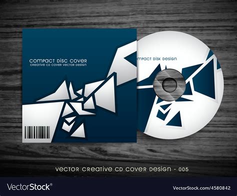 Stylish Cd Cover Design Royalty Free Vector Image