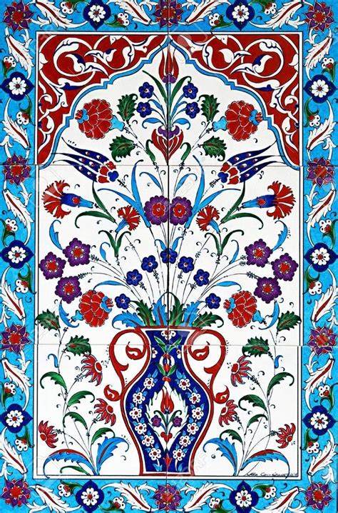 Ceramic Tiles Floral Patterns From Turkey In Pattern Art