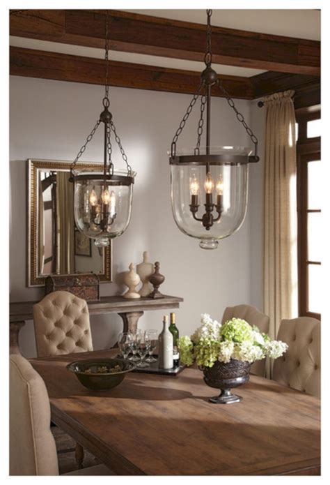 Impressive 28 Rustic Lighting Design Ideas For Awesome Dining Room Decoration