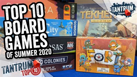 Top 10 Board Games Of Summer 2020 Youtube