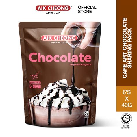 Aik Cheong Convenience Pack Cafe Art Chocolate 40g X 6 Sachets240g