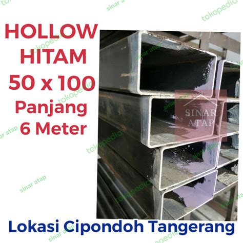 Jual Besi Hollow Hitam 50x100 Tebal 2 Mm Panjang 6 M Kota Tangerang