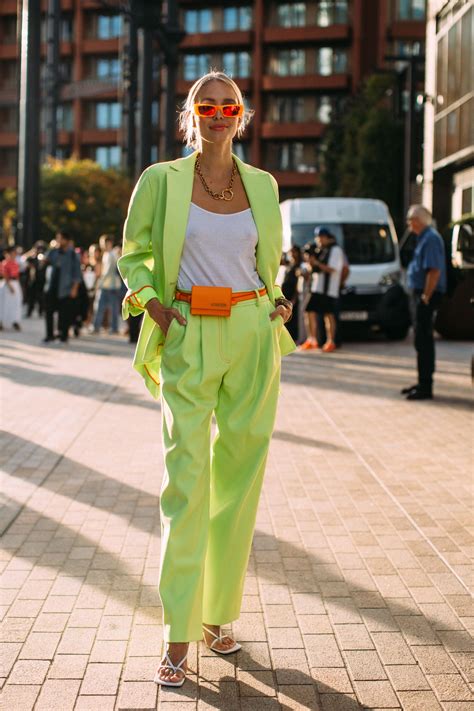 London Street Style Spring 2020 Day 2 The Impression Colorful Outfits