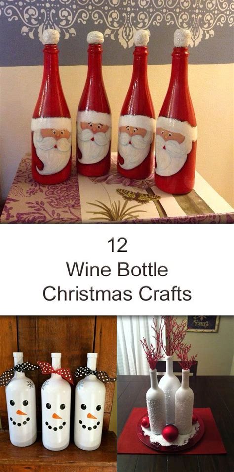 12 Amazing Wine Bottle Christmas Crafts För Hemmet Och Idéer