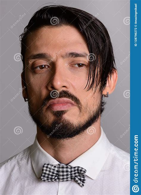 Face Of Angry Handsome Man Looking Down Stock Photo Image Of Person
