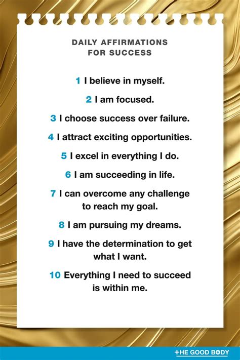 30 Affirmations For Success To Recite Every Day