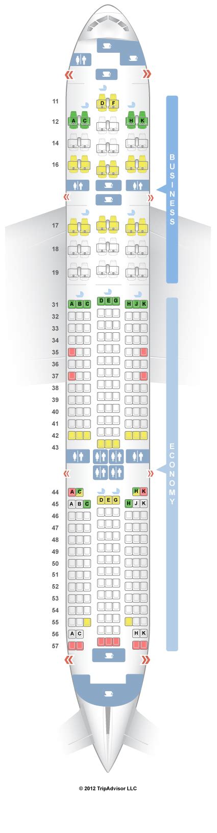 Turkish Airlines 777 Business Class Seat Map
