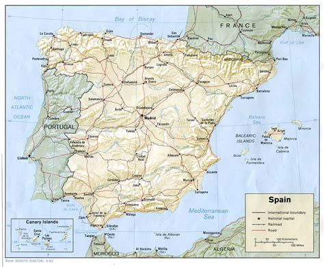 Mapa Portugal Espanha Estradas Mapa