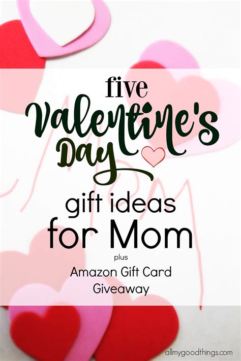 All she'll have to do is dip her toes in and sit or you can gift mom a single bouquet, too. Five Valentine's Day Gift Ideas for Mom and Amazon Gift ...