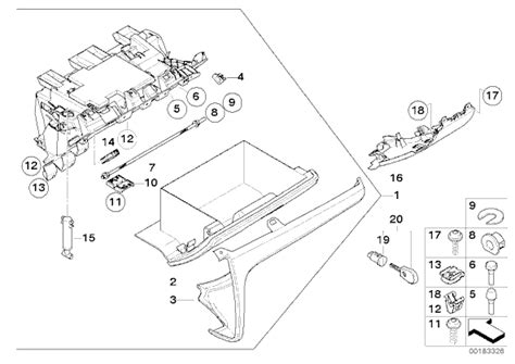 I did not remove the airbag or cover below the glove box or the lower panel. Removing Glove Box Trim