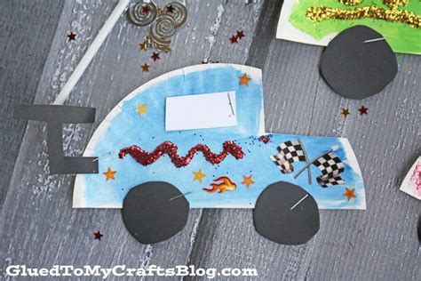 Speedy Paper Plate Race Cars Kid Craft Tutorial Crafts For Kids