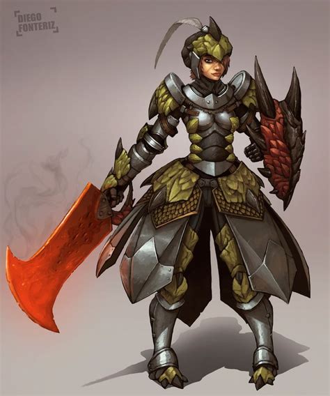 Rathian Armor By Fonteart On Deviantart Monster Hunter Art Monster