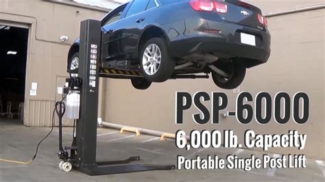 Single Post Car Lift Storage Pin On Car Lifts This 6000 Lbs Single