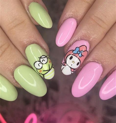 When You Cant Choose Between My Melody And Keroppi 💗💚 Designed By