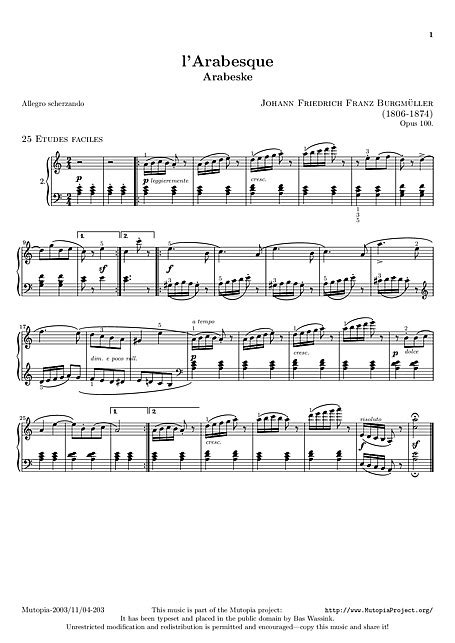 Hoje eu vim com a tradução de perfect, a pedido de uma inscrita, espero que gostem! l'Arabesque Original version - Piano - Partituras ...